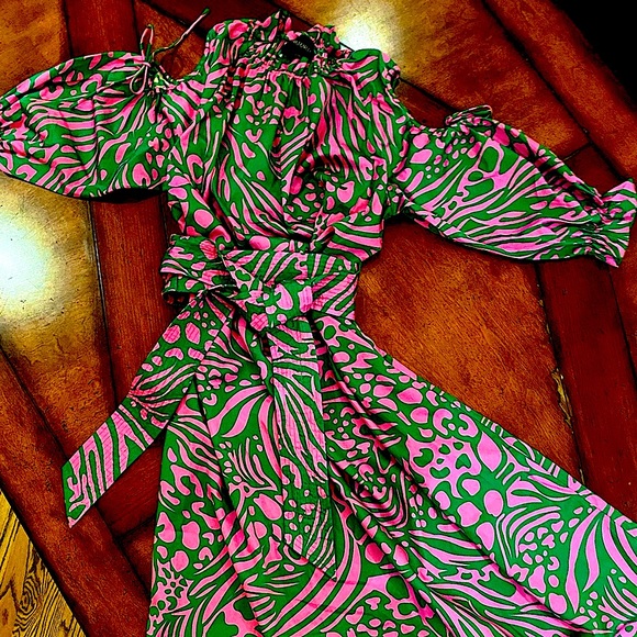 CYNTHIA ROWLEY NWT 100% Cotton print Maxi/Midi NWT!!!! It's a STEAL 🌻🌻🌝 - Picture 1 of 7